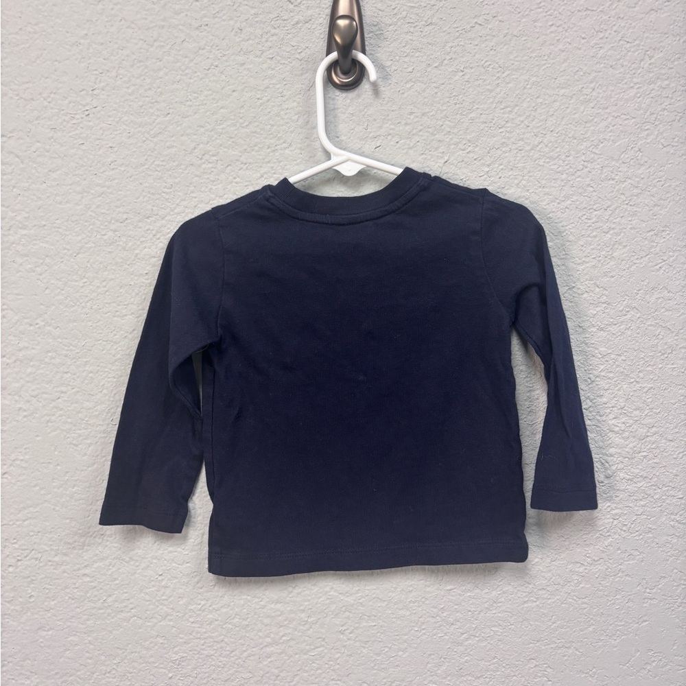 Set of Two GAP Kids Long Sleeve Playtime Favorites Shirts in Gray and Navy, GUC - Picture 6 of 9